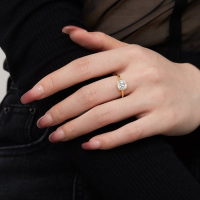 Classic Cushion Cut Duo Ring