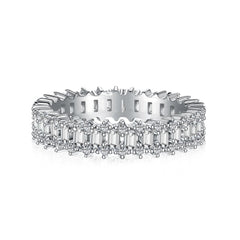 Clear/Rainbow Radiance Eternity Band