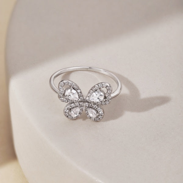 Fluttering Elegance Butterfly Ring