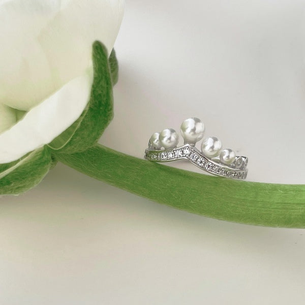 Pearl Crown Ring