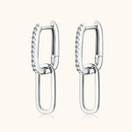 925 Sterling Silver Moissanite Earrings
