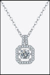 Adored Moissanite 925 Sterling Silver Necklace